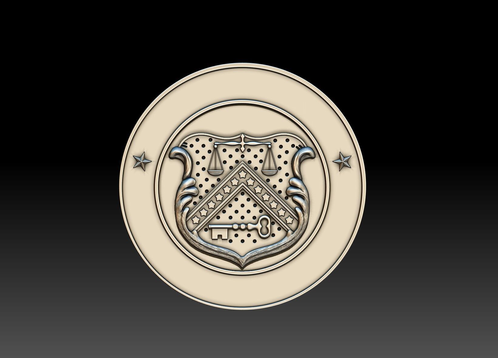 Various Treasury seals 3 3D print model_1