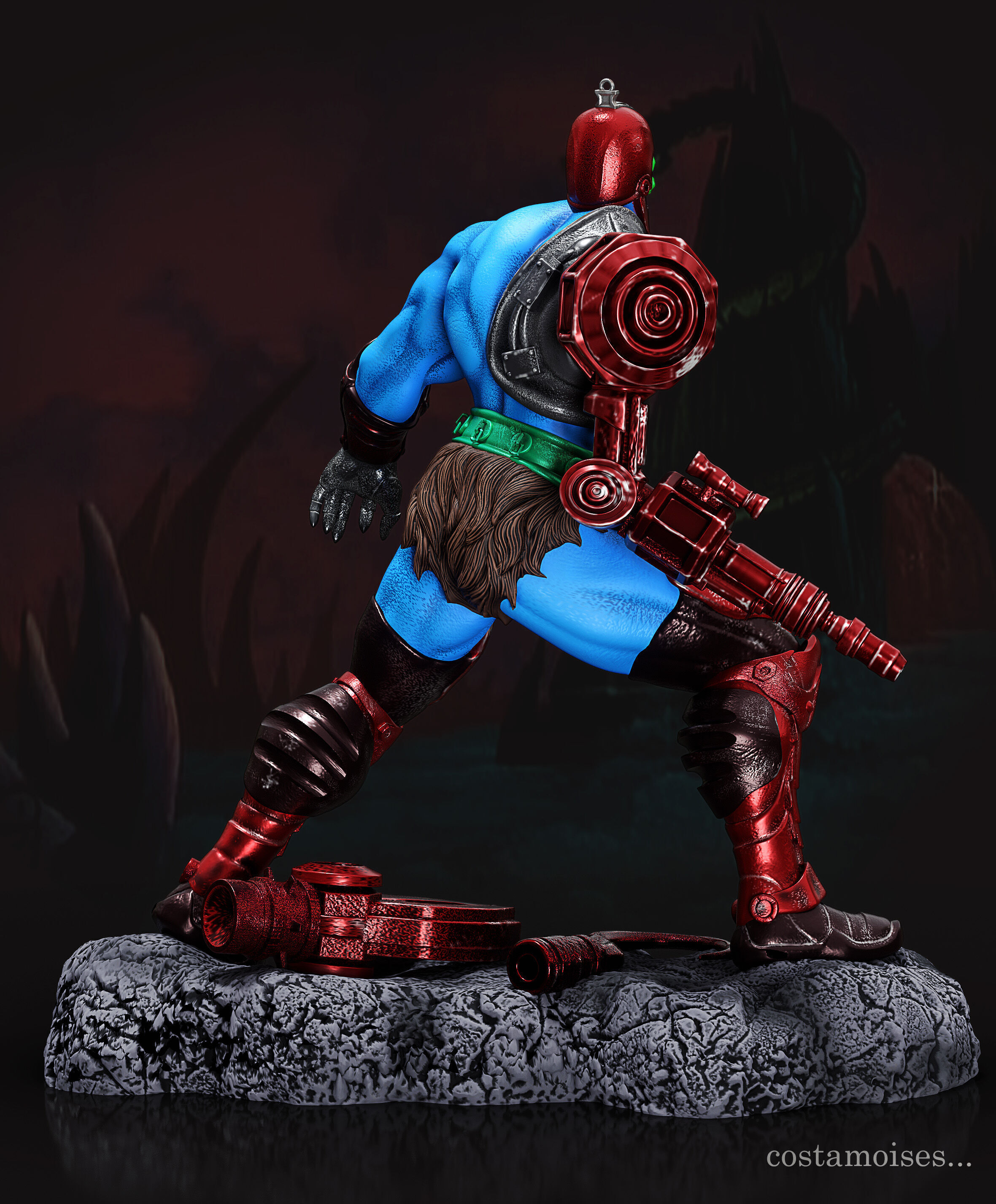 Mandibula Trap Jaw Mestres do Universo 3D print model_2