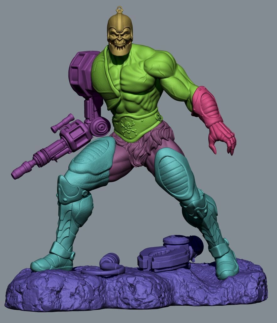 Mandibula Trap Jaw Mestres do Universo 3D print model_9