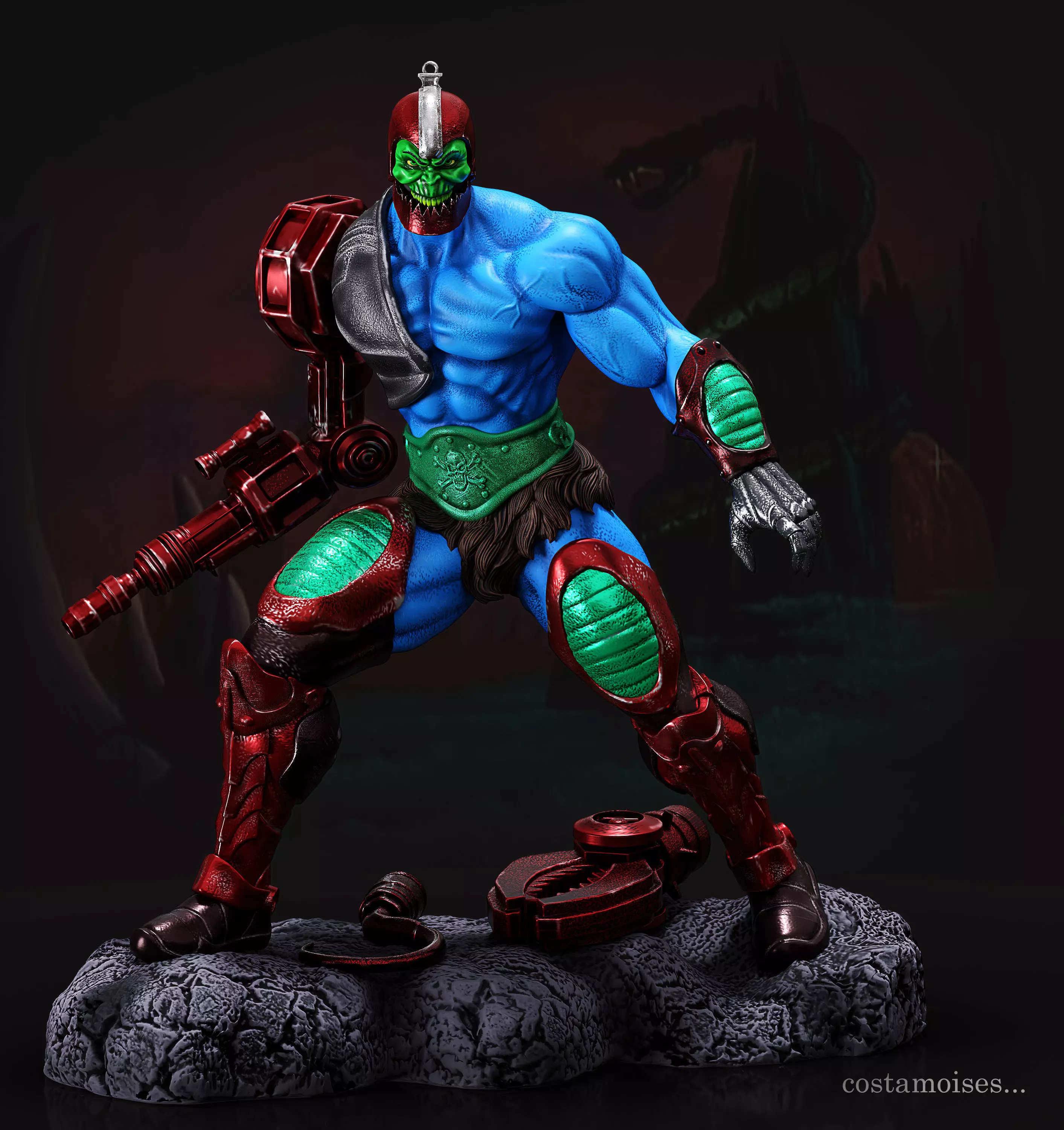 Mandibula Trap Jaw Mestres do Universo 3D print model_0