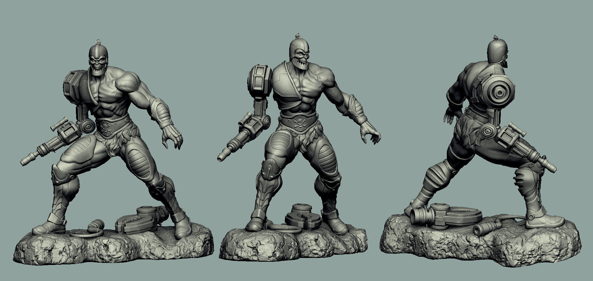 Mandibula Trap Jaw Mestres do Universo 3D print model_7