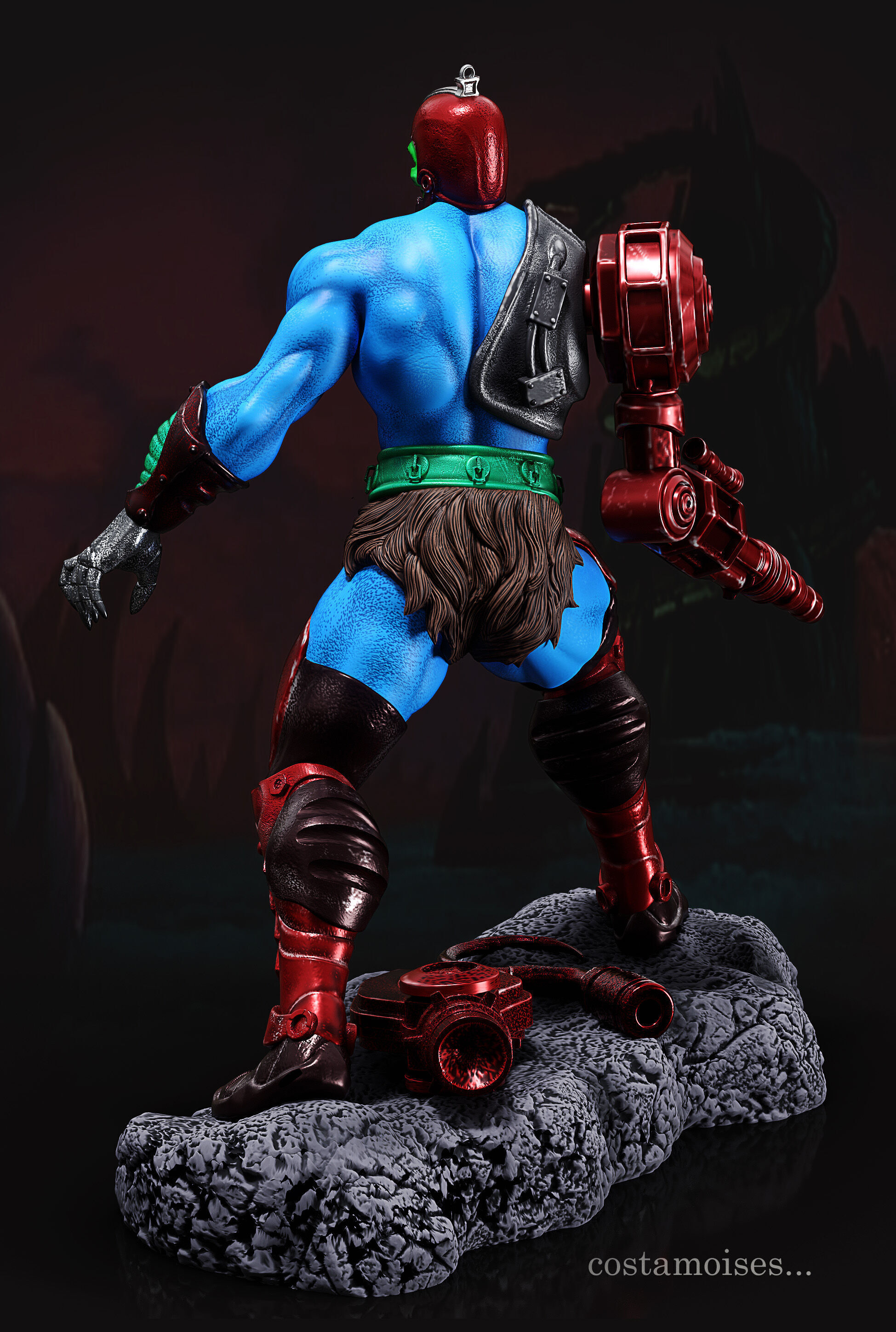 Mandibula Trap Jaw Mestres do Universo 3D print model_3