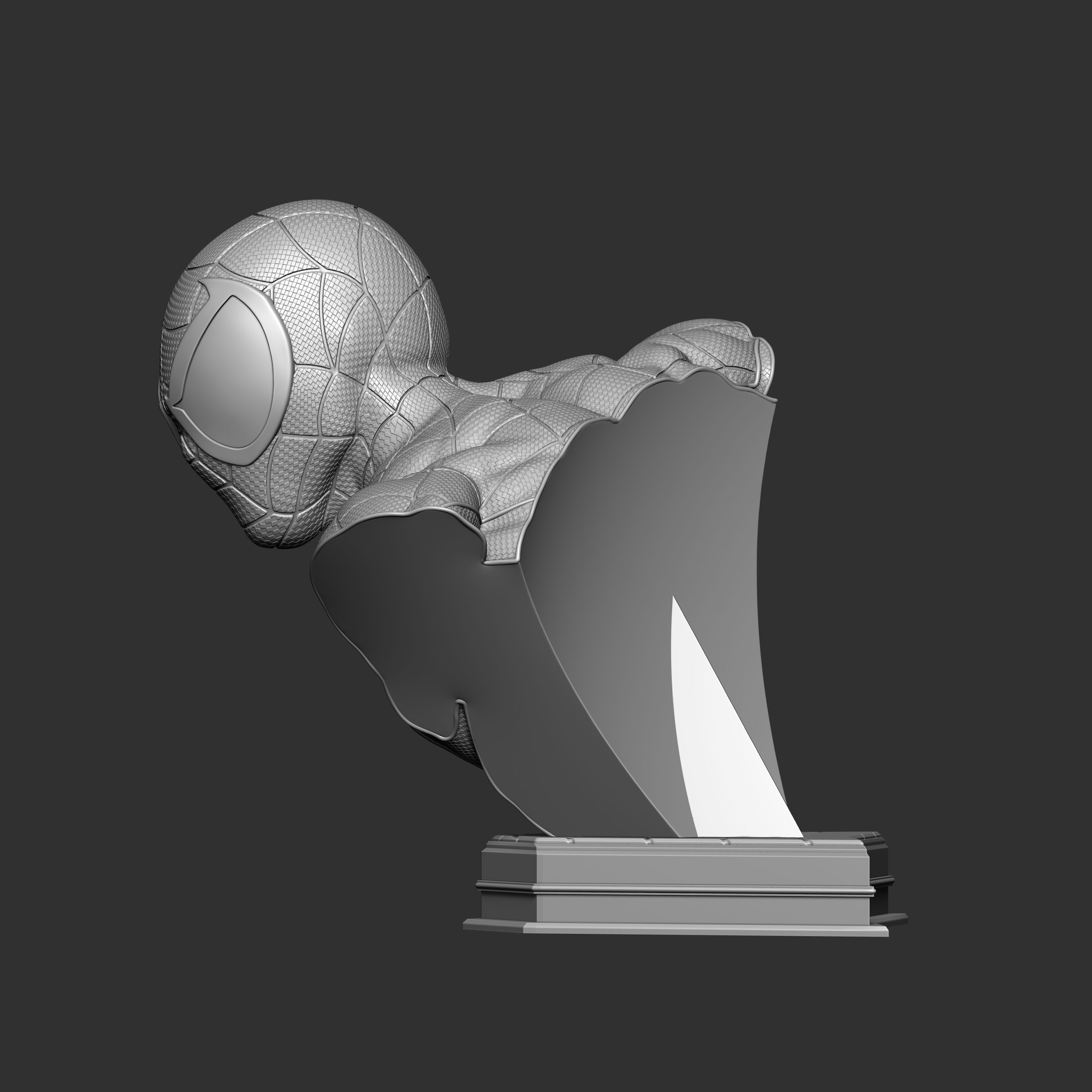 Spider-Man - Original suit - Premium Bust Line 3D print model_11