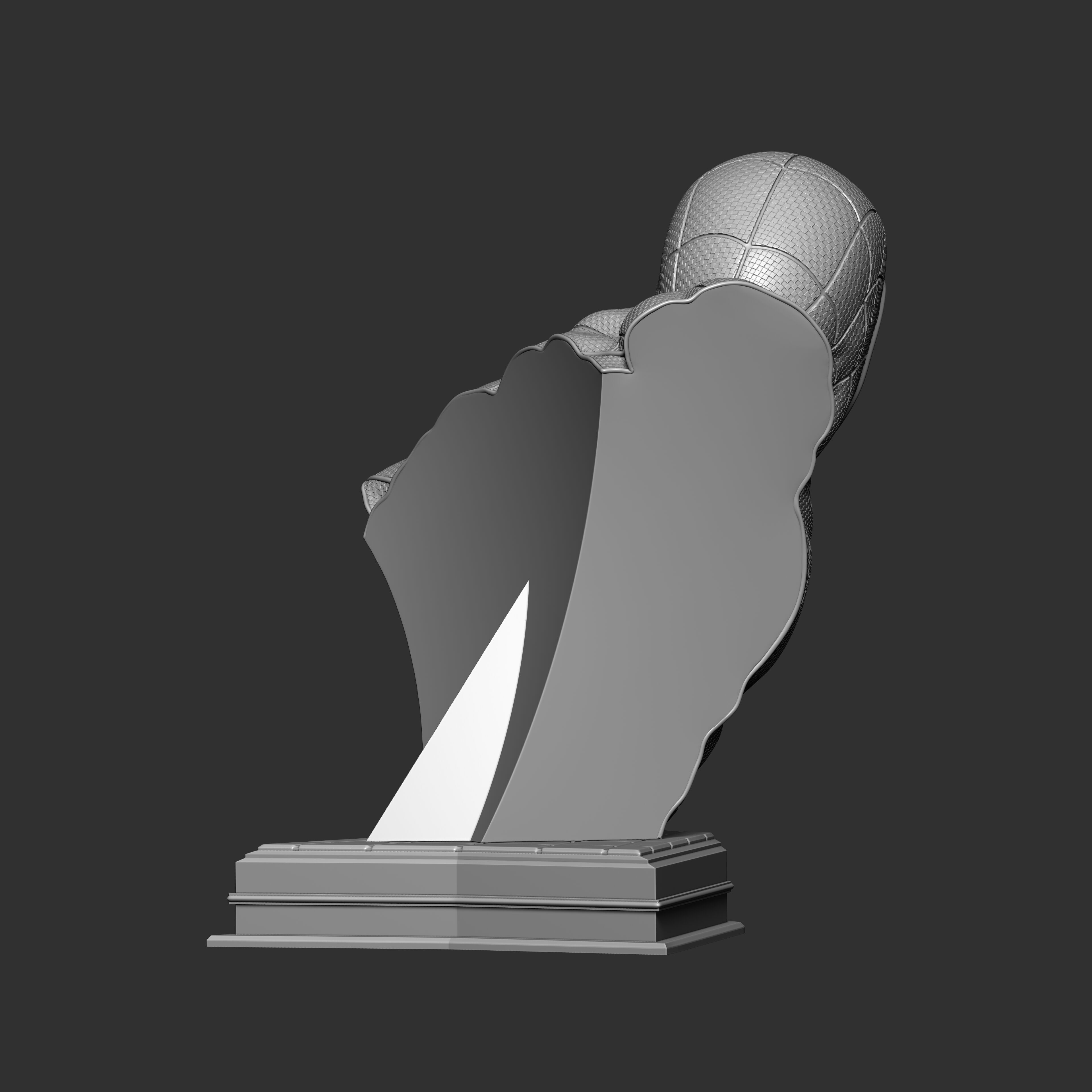 Spider-Man - Original suit - Premium Bust Line 3D print model_9