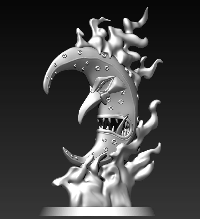 Malevolent Moon 3D print model_1