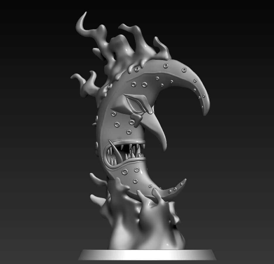 Malevolent Moon 3D print model_5