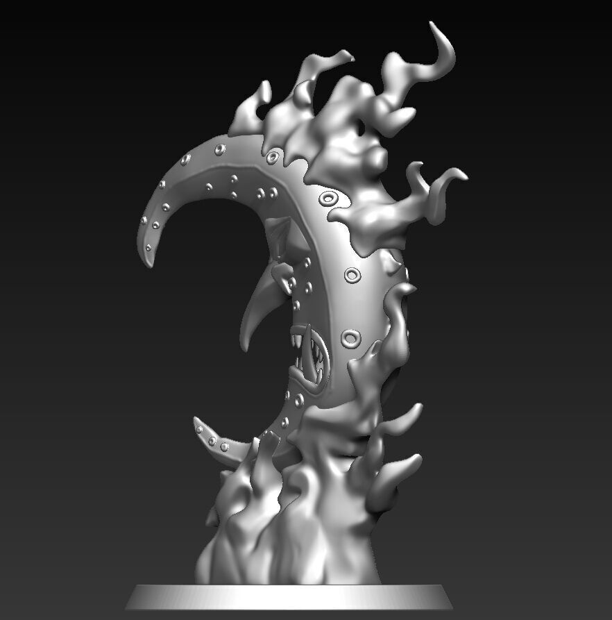 Malevolent Moon 3D print model_2