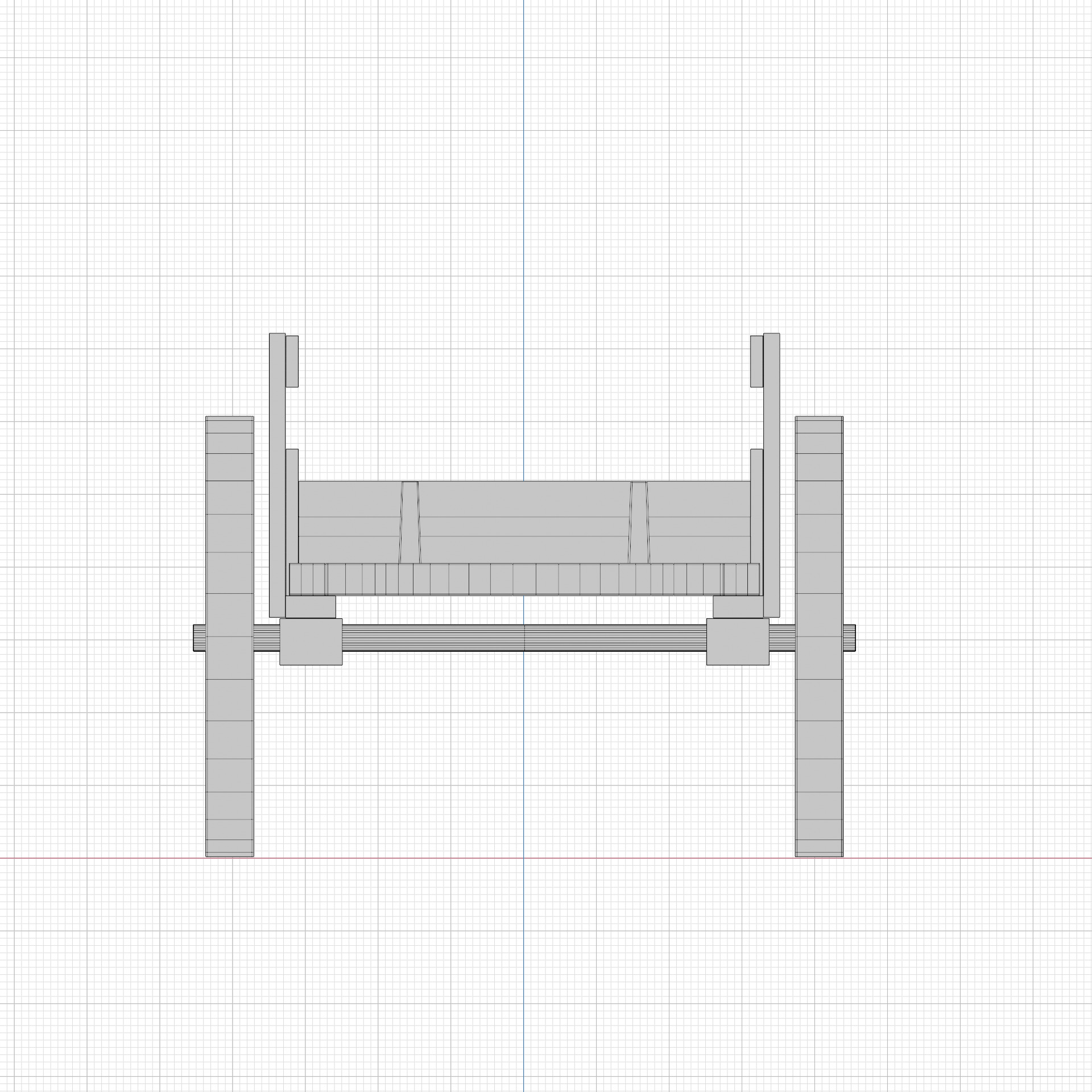 Garden Cart Low-poly 3D model_10