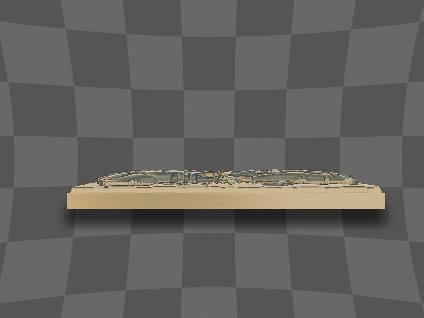 The dragonfly in the pine tree 3D print model_9