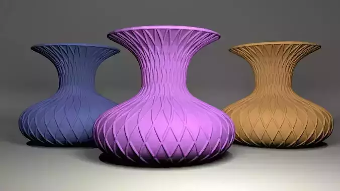 modern vase 3D print model