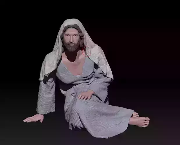 Jesus pose 5 3D print model