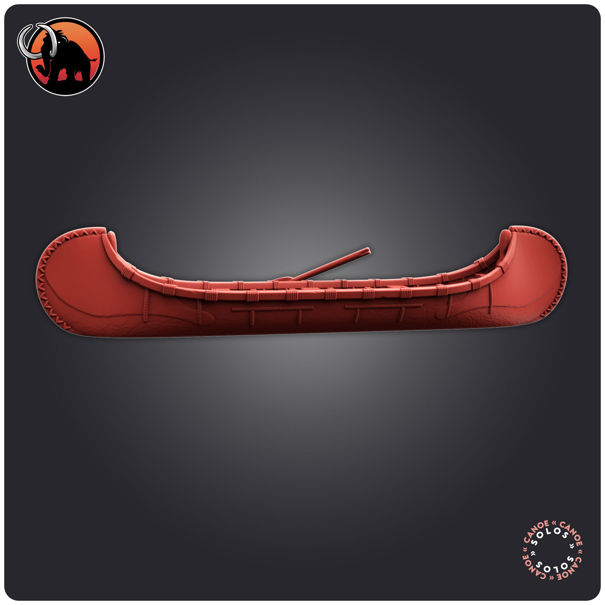 Canoe 3D print model_2