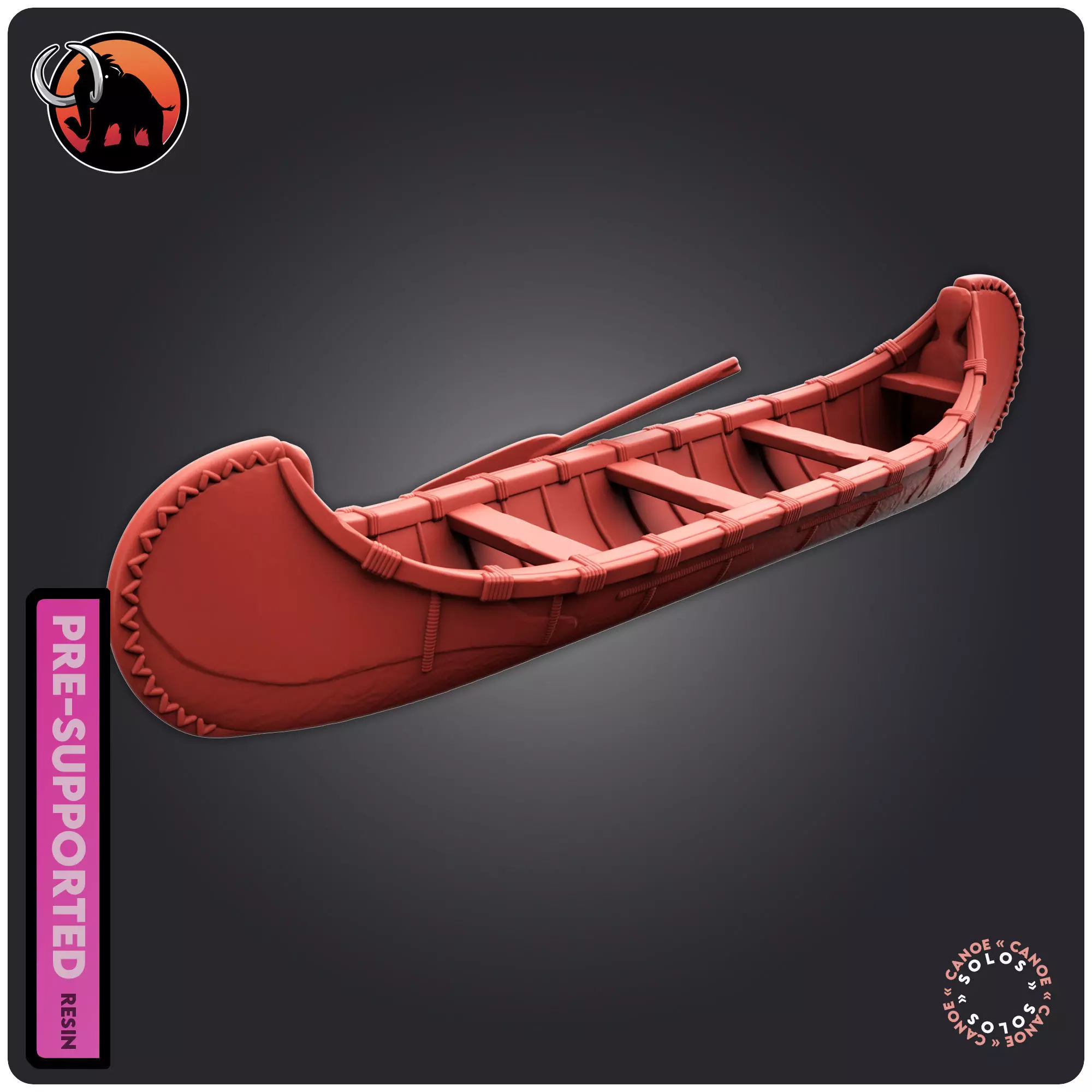 Canoe 3D print model_0