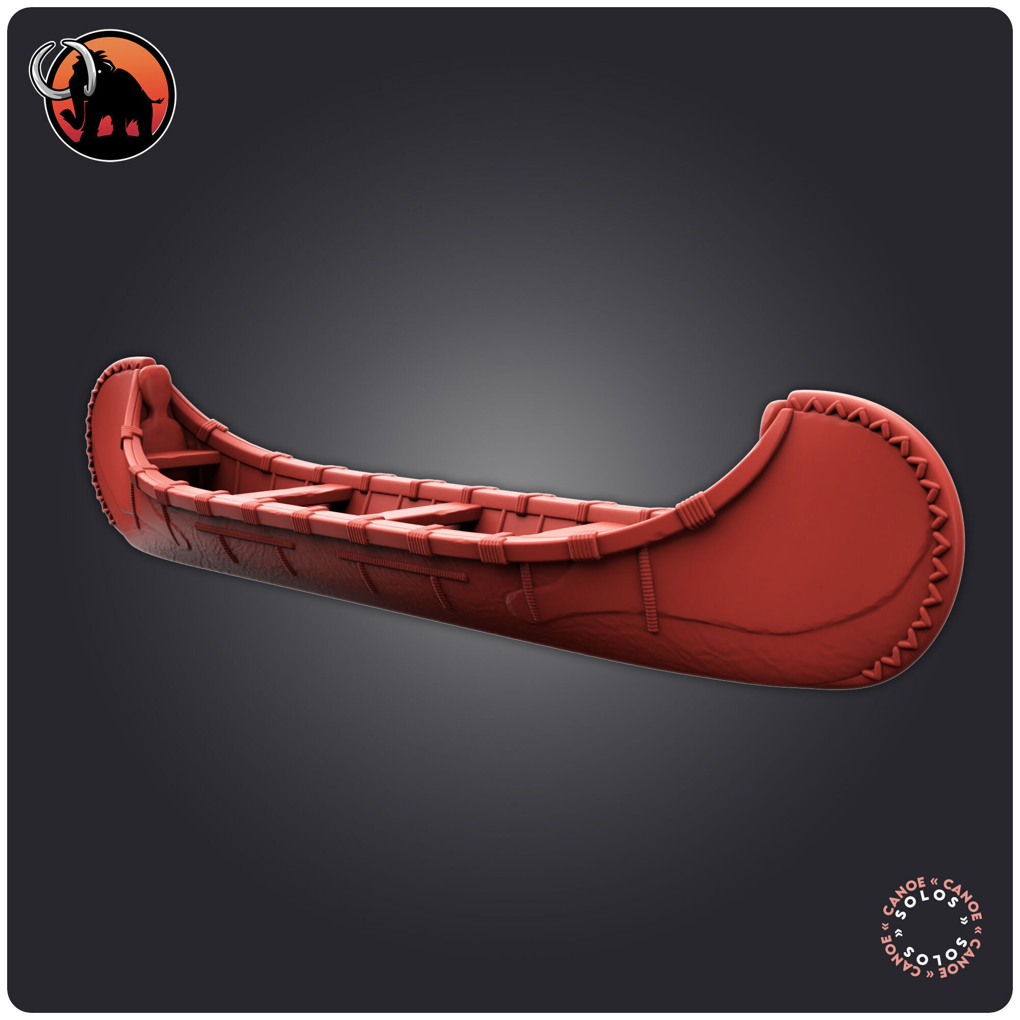 Canoe 3D print model_1