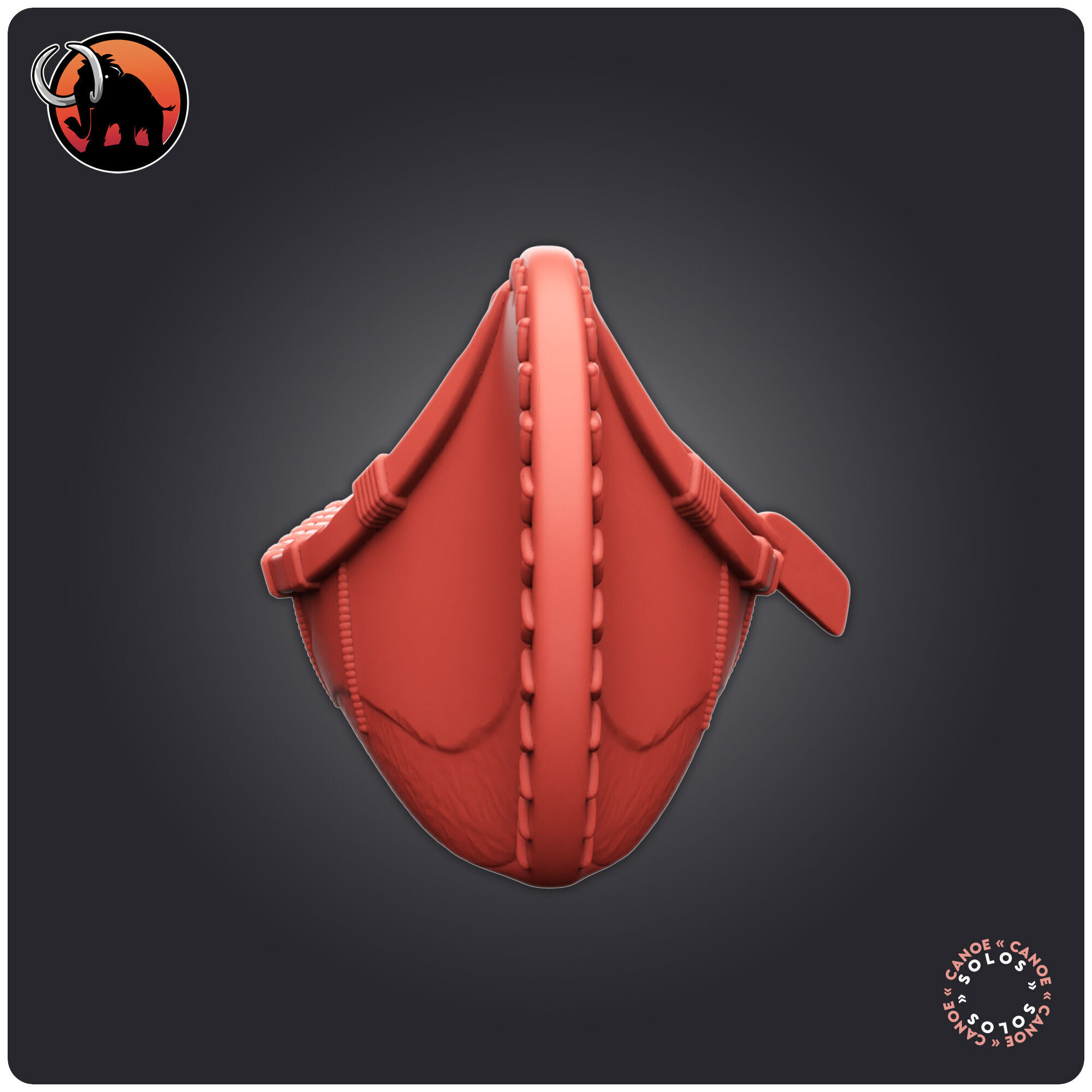 Canoe 3D print model_3