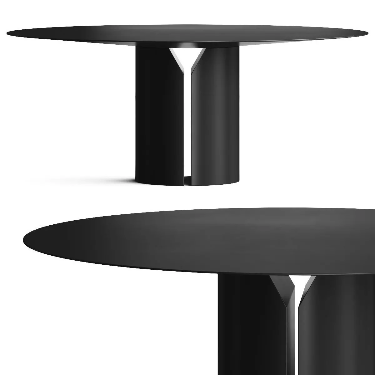 mdf italia NVL Dining Table by Jean Nouvel Design 3D model_0