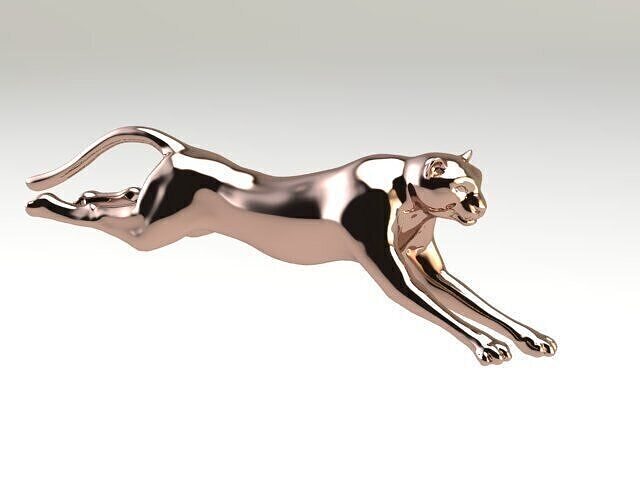Leopard runner  3D print model