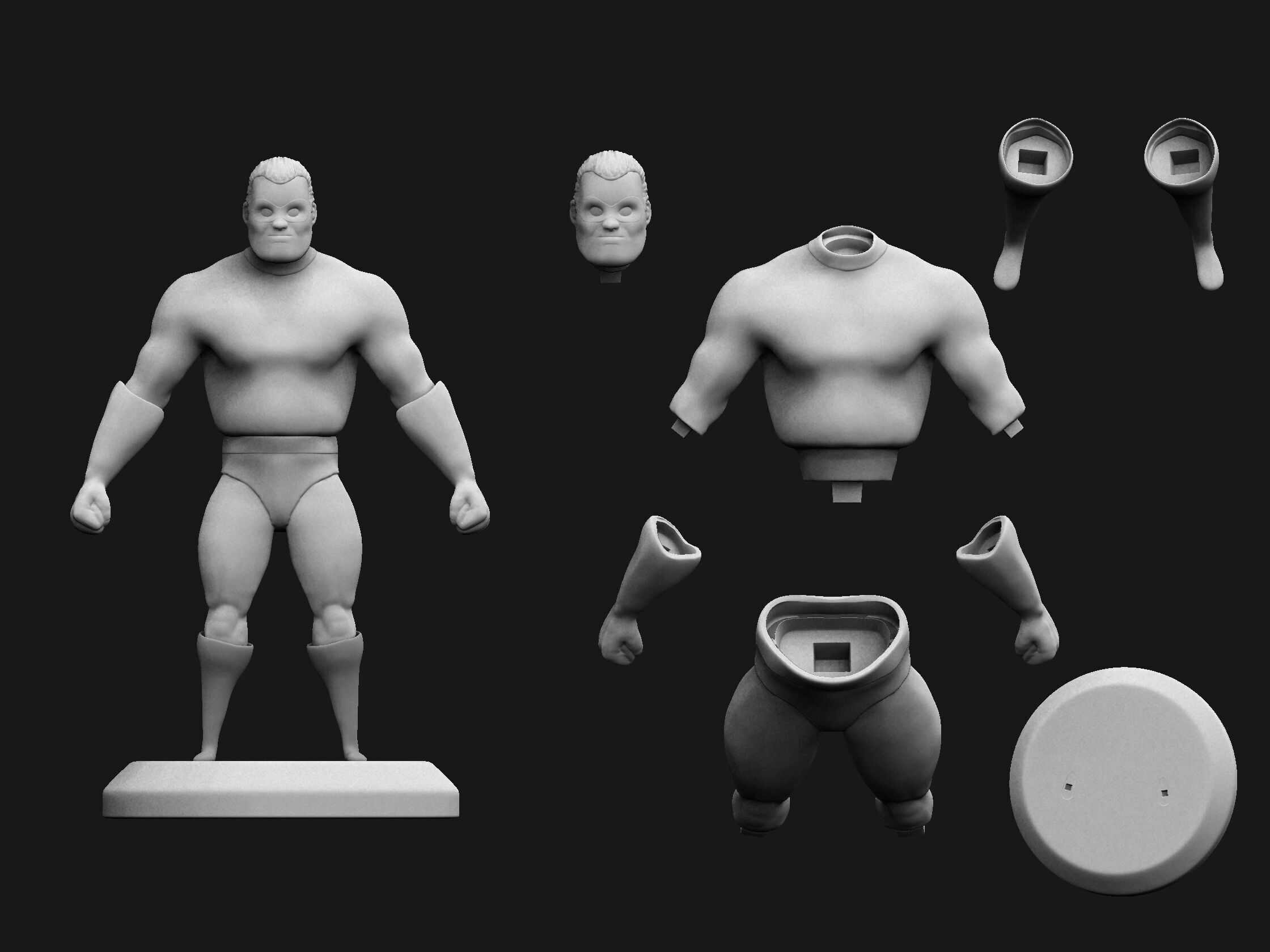 Fat Hero 3D print model_4