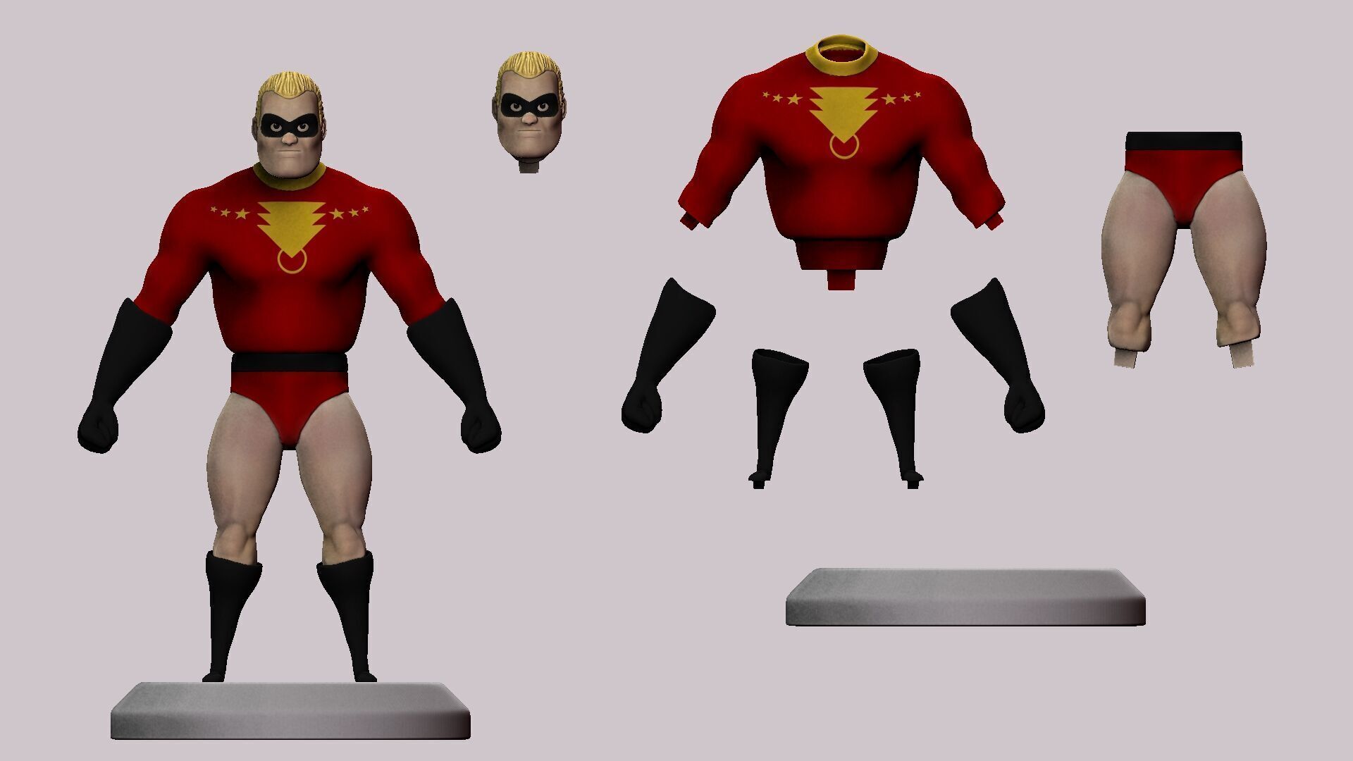 Fat Hero 3D print model_1
