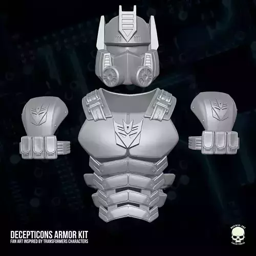 Decepticons Armor Fan Art 3D Printable Files for Action Figures