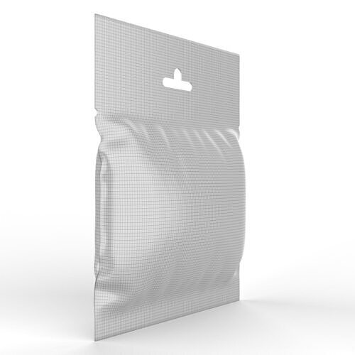 Resealable Hanging Snack Bag Mockup Texture 5