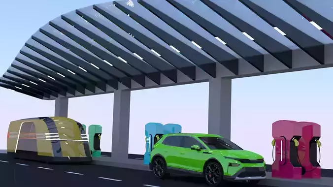 Charger with Elroq and Robovan