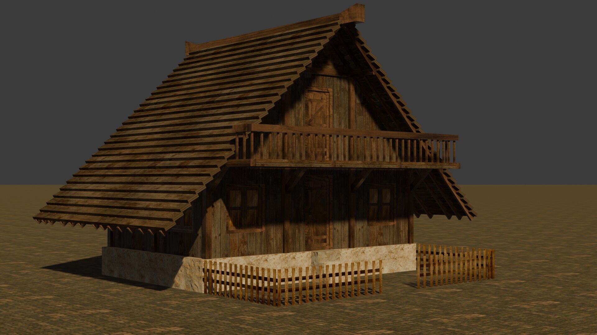 3D model Realistic Low Poly Medieval House Pack for 3D Visualizations ...