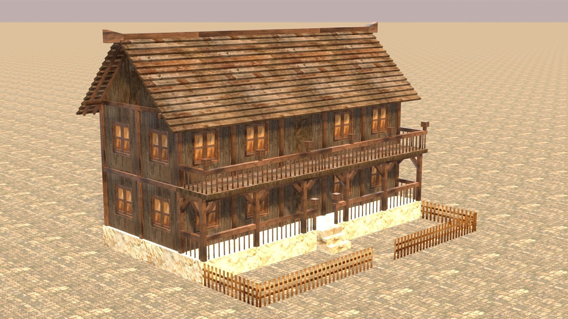 3D model Realistic Low Poly Medieval House Pack for 3D Visualizations ...