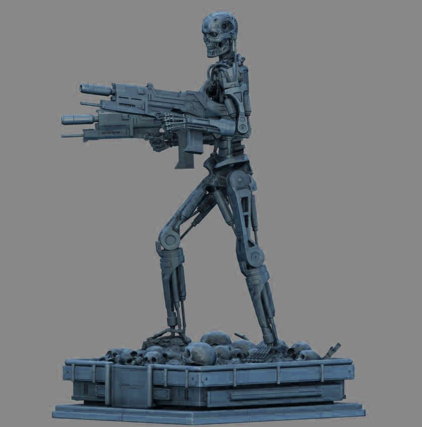 Terminator T-800 Endoskeleton High Detal 3D print model_25