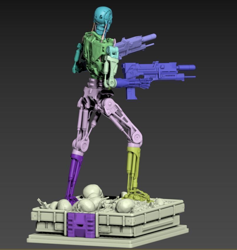 Terminator T-800 Endoskeleton High Detal 3D print model_42