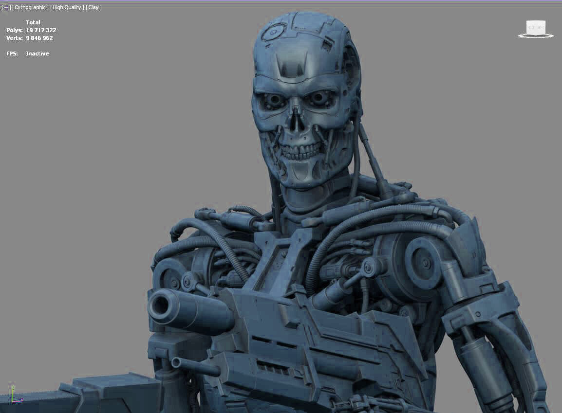 Terminator T-800 Endoskeleton High Detal 3D print model_20