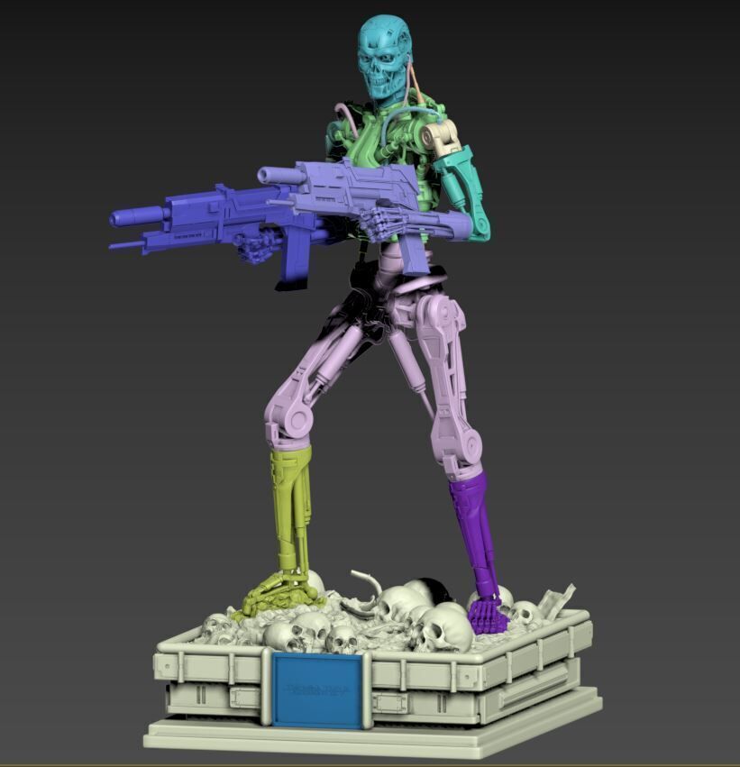 Terminator T-800 Endoskeleton High Detal 3D print model_50