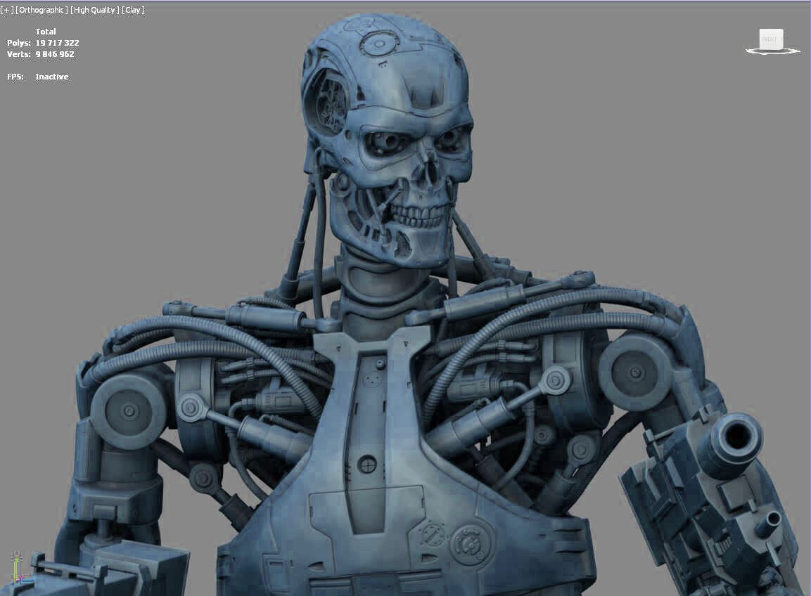 Terminator T-800 Endoskeleton High Detal 3D print model_4
