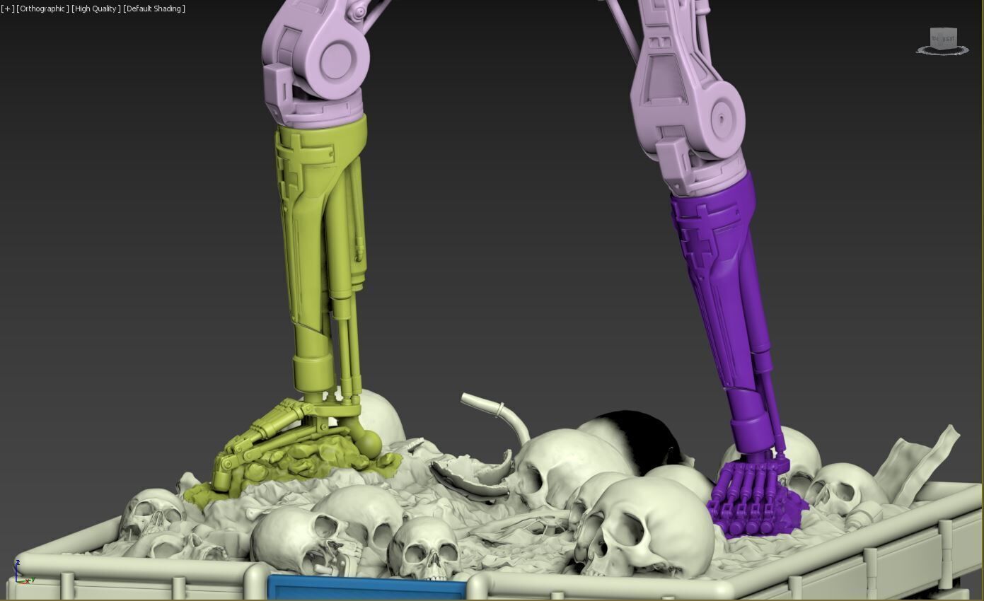 Terminator T-800 Endoskeleton High Detal 3D print model_36