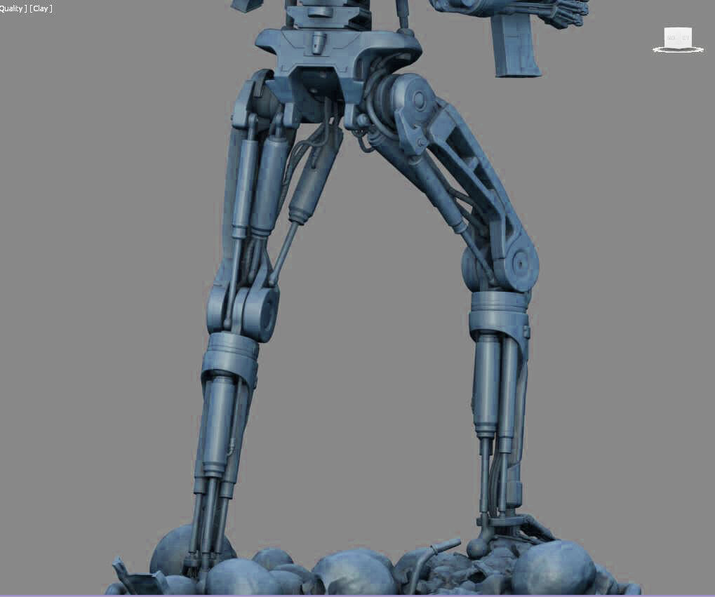 Terminator T-800 Endoskeleton High Detal 3D print model_22