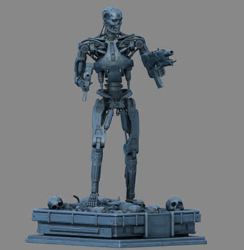 Terminator T-800 Endoskeleton High Detal 3D print model_30
