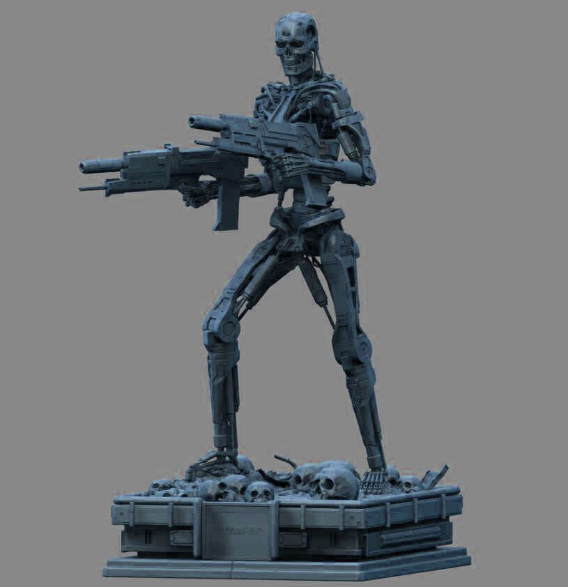 Terminator T-800 Endoskeleton High Detal 3D print model_19