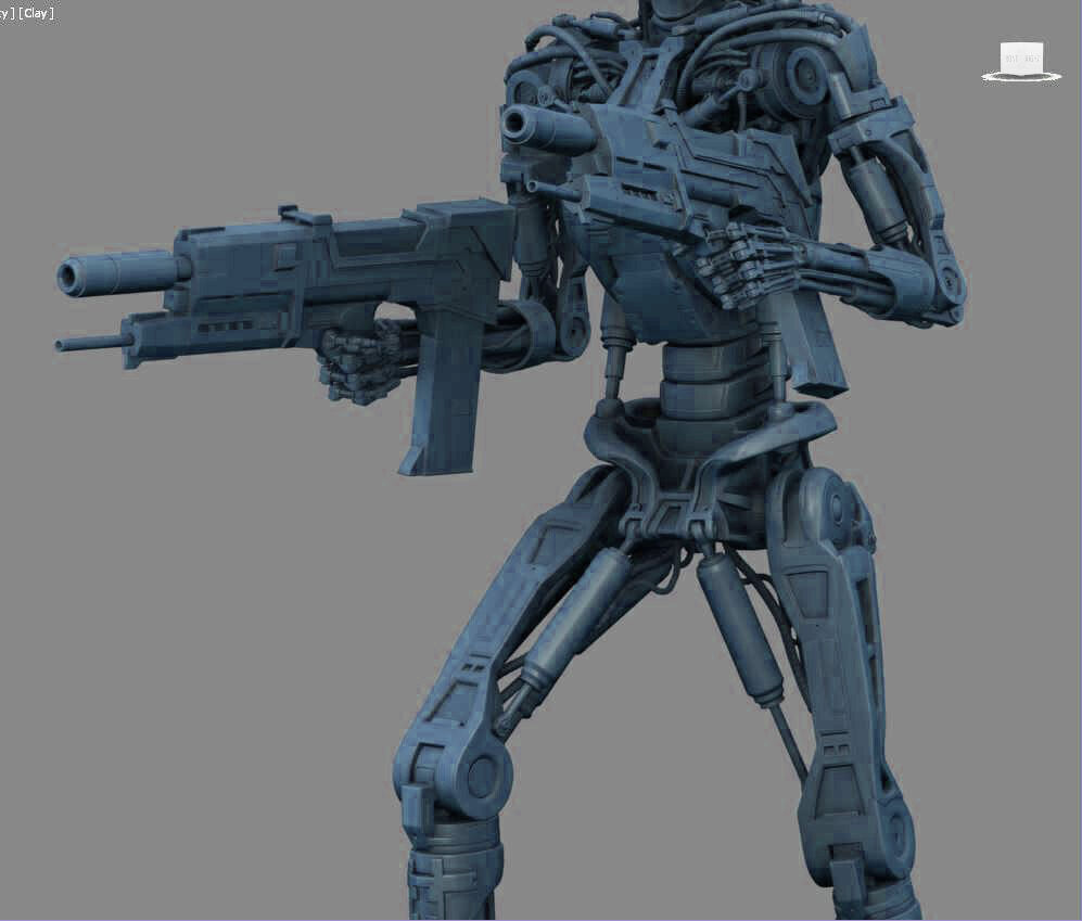 Terminator T-800 Endoskeleton High Detal 3D print model_5