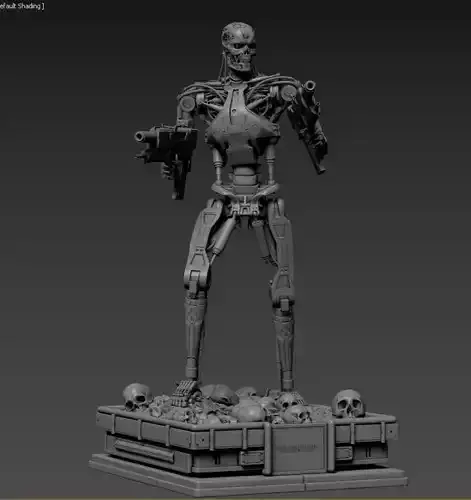 Terminator T-800 Endoskeleton High Detal 3D print model