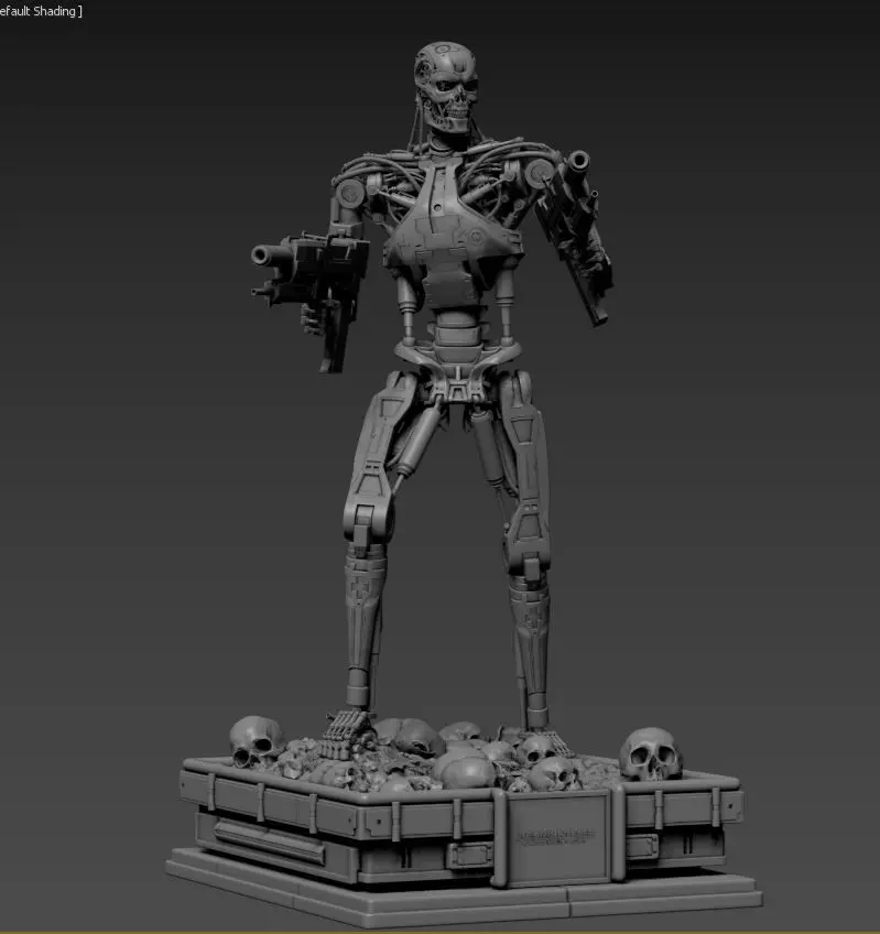 Terminator T-800 Endoskeleton High Detal 3D print model_0