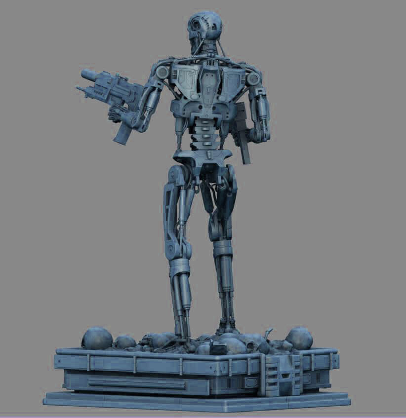 Terminator T-800 Endoskeleton High Detal 3D print model_26