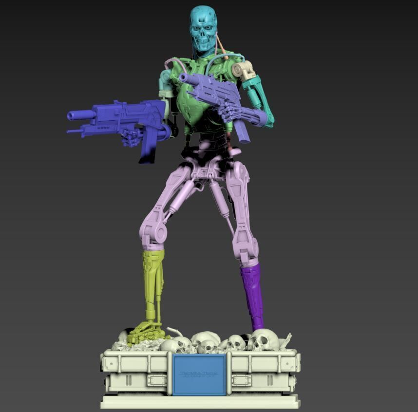 Terminator T-800 Endoskeleton High Detal 3D print model_46