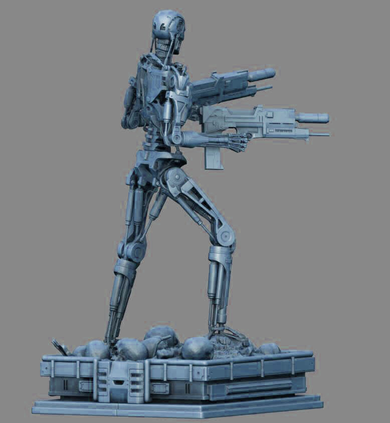 Terminator T-800 Endoskeleton High Detal 3D print model_28