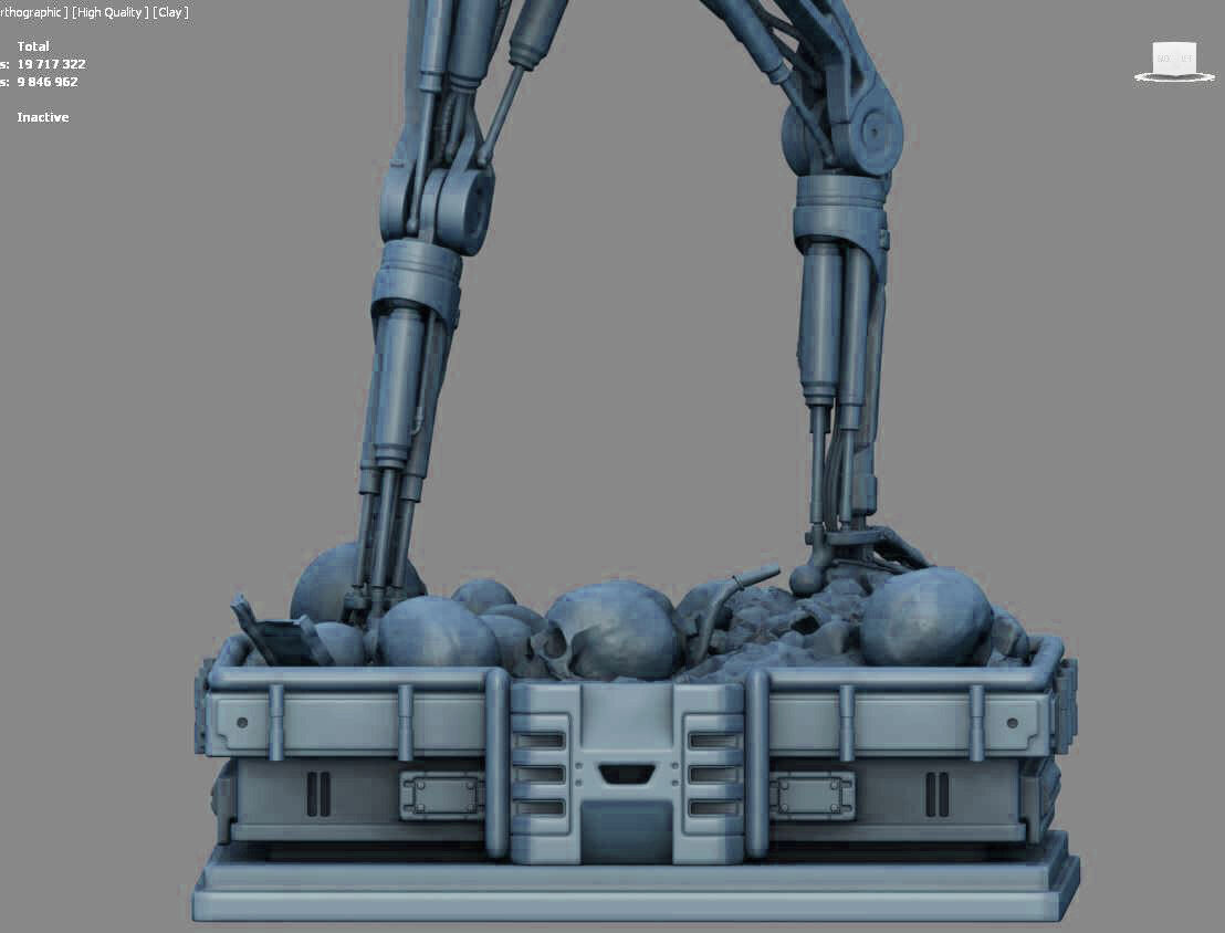 Terminator T-800 Endoskeleton High Detal 3D print model_21