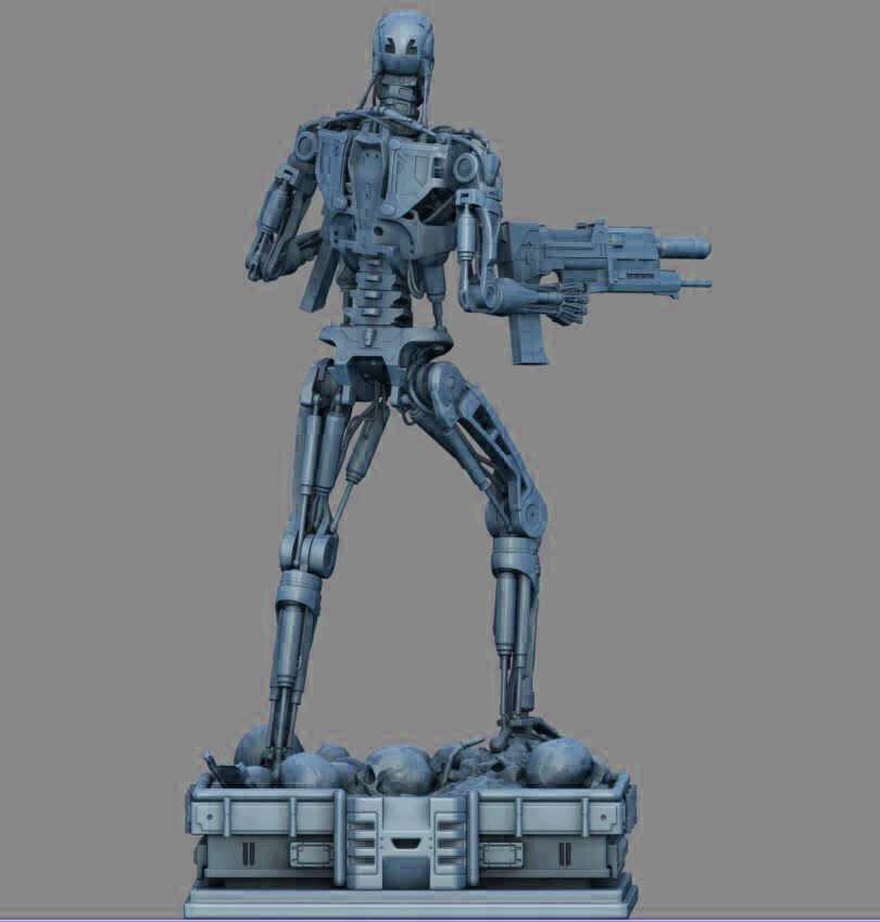 Terminator T-800 Endoskeleton High Detal 3D print model_24