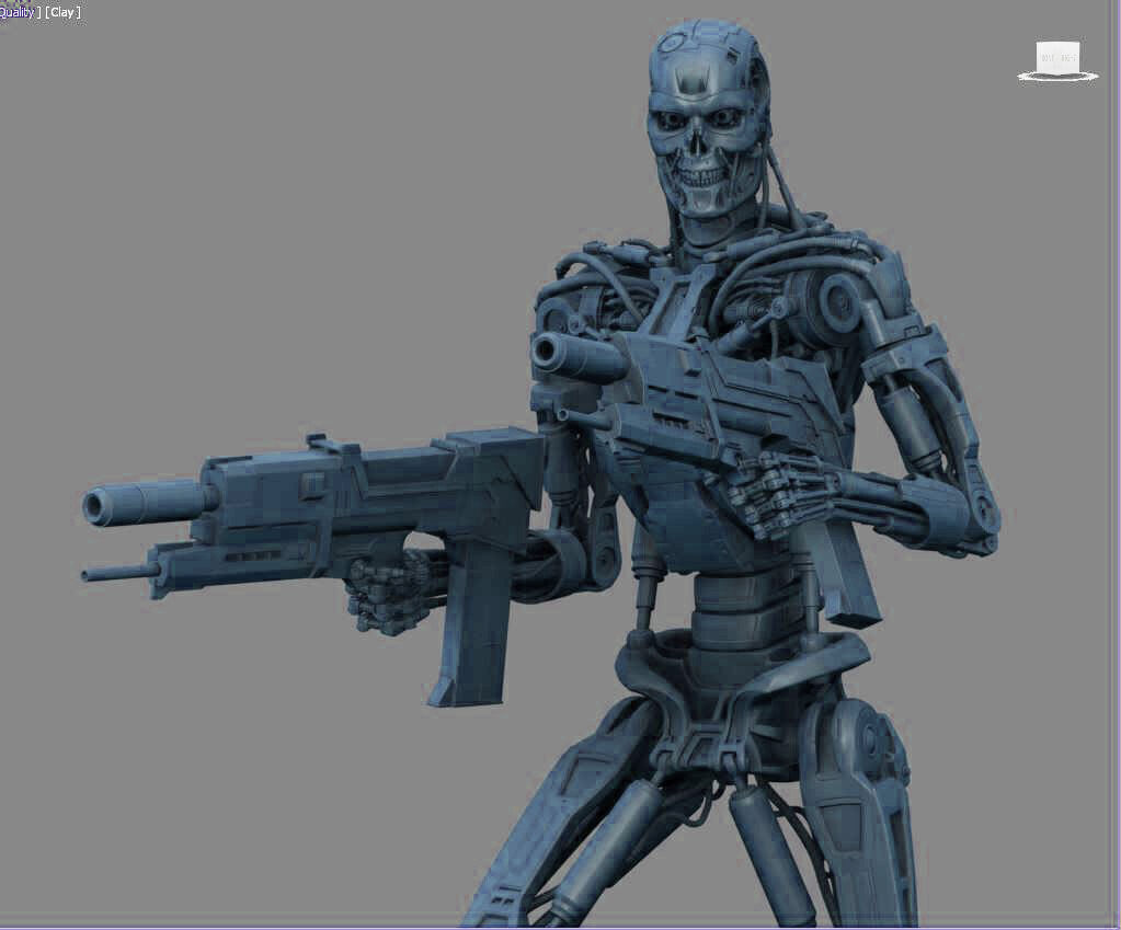Terminator T-800 Endoskeleton High Detal 3D print model_18