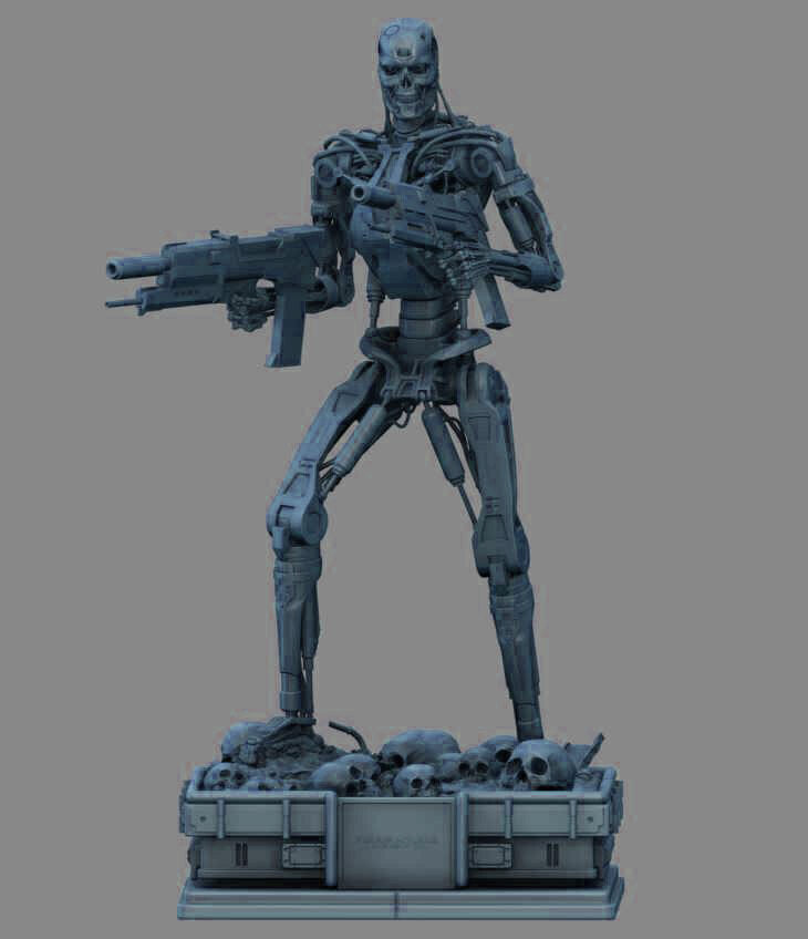 Terminator T-800 Endoskeleton High Detal 3D print model_6