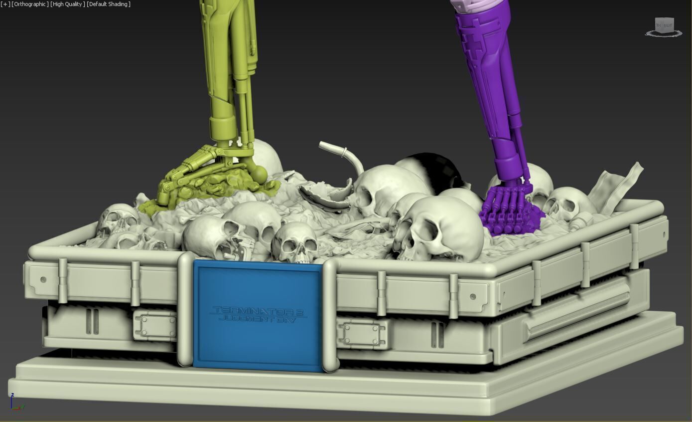 Terminator T-800 Endoskeleton High Detal 3D print model_45