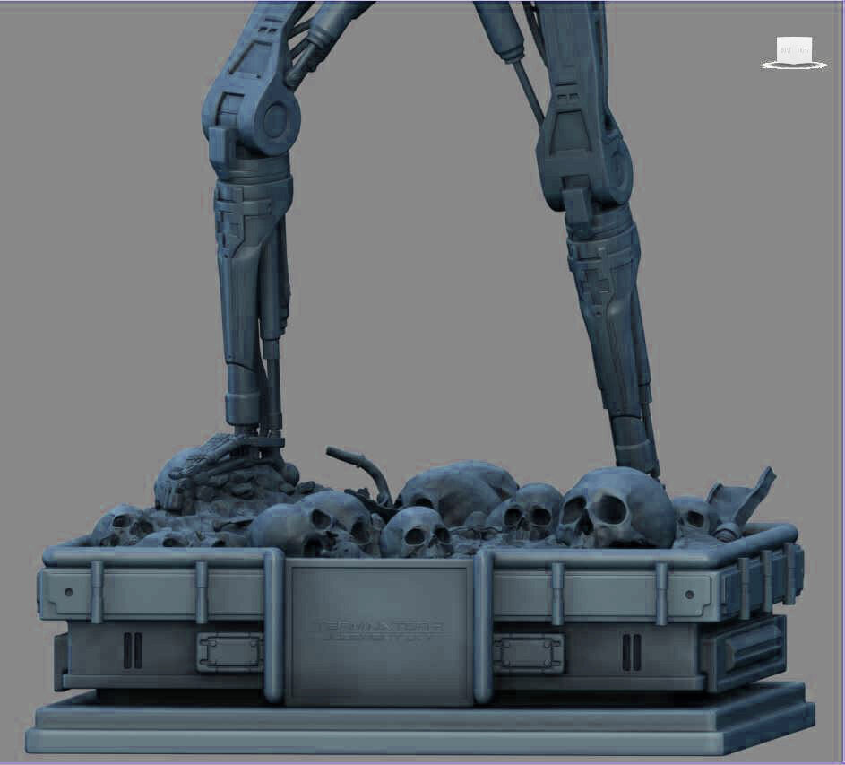 Terminator T-800 Endoskeleton High Detal 3D print model_17