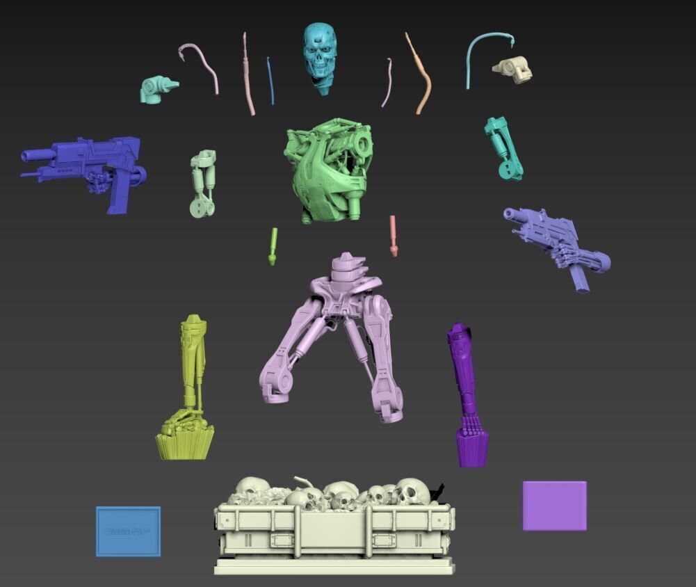 Terminator T-800 Endoskeleton High Detal 3D print model_51